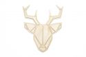 Wooden decoration Deer Polygon