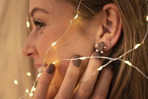 Wooden earrings Gingerbread earrings