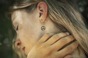 Wooden earrings Mountains Earrings