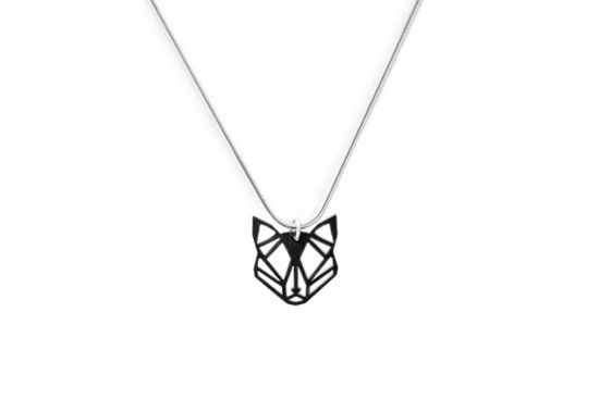 Wooden pendant Black Foxy Pendant