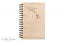 Flying Little Prince A5 Wooden Notebook