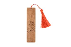 Wooden bookmark Fox 