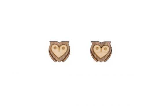 Wooden earrings Wise Owl 
