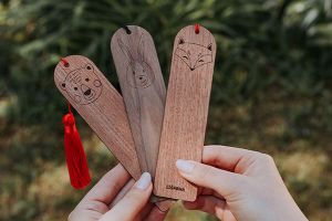 Wooden bookmark Cute Bunny 