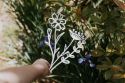 Wooden decoration three flowers