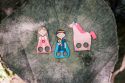 Finger puppet theatre - Prince, princess and unicorn