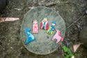 Wooden magnet - Dino set of 5