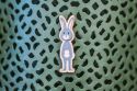 Wooden brooch Cute Bunny