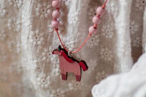 Cute Unicorn Rope Necklace with Pendant