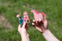 Finger puppet theatre - Prince, princess and unicorn