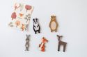 Wooden magnet - Foxy set of 5