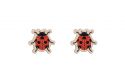 Ladybird Wooden Earrings