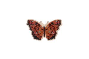 Wooden brooch Rouge Butterfly 