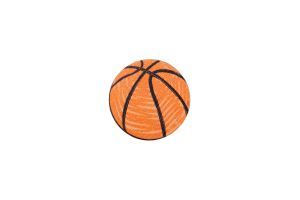 Wooden brooch Basketball ball 