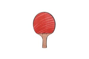 Wooden brooch Ping pong bat 