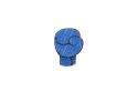 Wooden brooch Blue boxing glove 