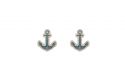 Wooden Earrings Anchor 