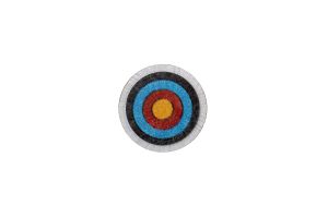 Wooden brooch Target 