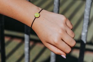 Tennis Ball Wooden Bracelet