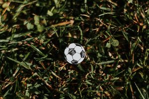 Wooden Football Brooch