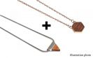 1+1 Metal necklace