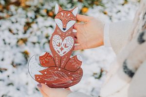 Wooden puzzle Scandi Fox