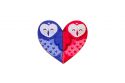 Wooden Brooch – Owl Love