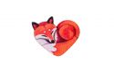 Wooden Brooch – Fox Love