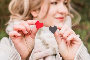 Wooden Brooch Black Heart