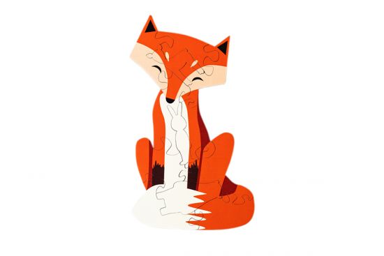 Wooden puzzle Fox Elis